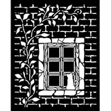 Stamperia Herbarium Silvae Thick Stencil 20×25cm Country Window (KSTD195)