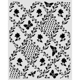 Stamperia Daisy Art Thick Stencil 20x25cm Texture Butterfly and Daisy (KSTD198)