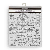 Stamperia A New Beginning Thick Stencil 20x25cm Formulas (KSTD201)
