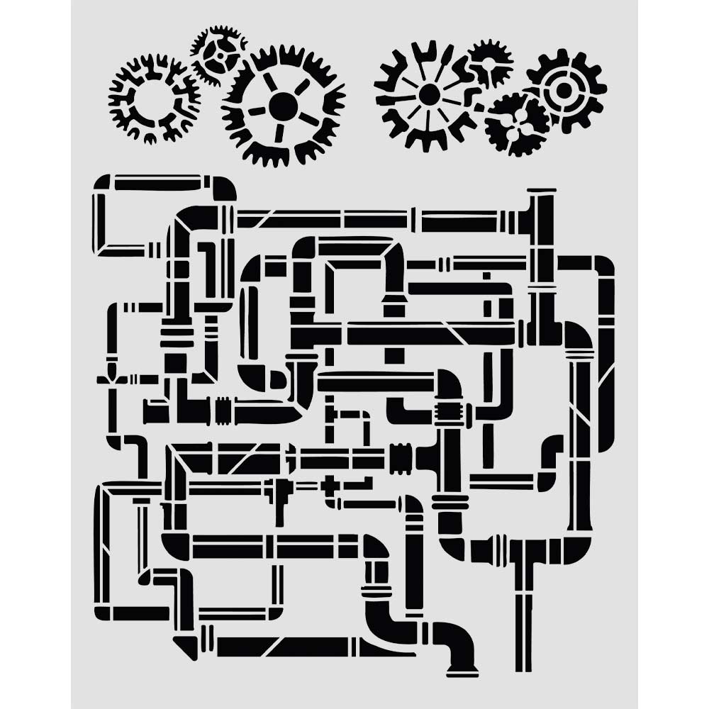 Stamperia Gardens of Time Thick Stencil Tubes (KSTD202)