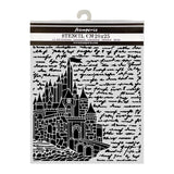 Stamperia Wonderland Thick Stencils 20x25cm Castle (KSTD208)