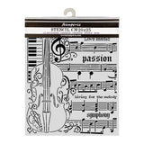 Stamperia Symphony Thick Stencils 20x25cm Violin by Sara Alcobendas (KSTD210)