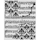 Stamperia Symphony Thick Stencils 20x25cm Ccore and Frize by Sara Alcobendas (KSTD211)