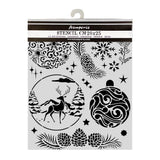 Stamperia Thick Stencil 20 x 25cm Christmas Balls - KSTD215