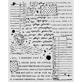 Stamperia Cozy Family Thick Stencils 20x25cm Letters - KSTD222