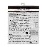 Stamperia Cozy Family Thick Stencils 20x25cm Letters - KSTD222