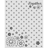 Stamperia Cozy Family Thick Stencils 20x25cm Together Pattern - KSTD223