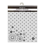 Stamperia Cozy Family Thick Stencils 20x25cm Together Pattern - KSTD223