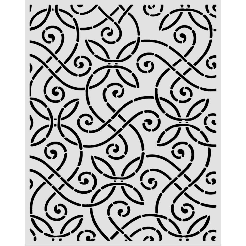 Stamperia Our Way Thick Stencils 20x25cm Artistic Pattern - KSTD224