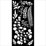 Stamperia Herbarium Silvae Thick Stencil 12×25cm Leaves (KSTDL137)