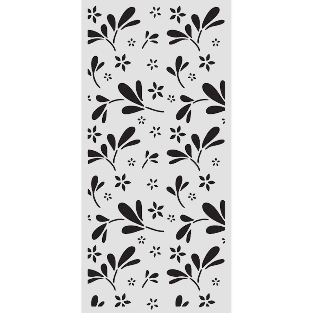Stamperia Family Thick Stencil 12×25cm Big Flower Pattern (KSTDL143)