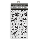 Stamperia Family Thick Stencil 12×25cm Big Flower Pattern (KSTDL143)