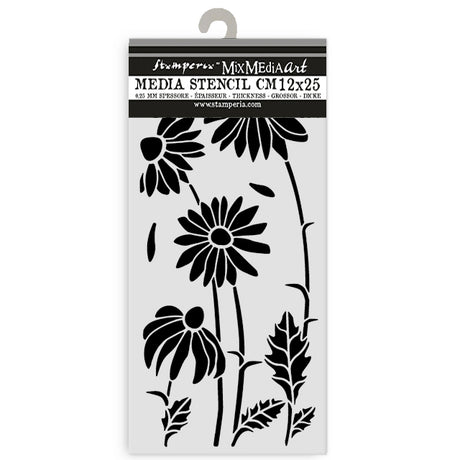 Stamperia Daisy Art Thick Stencil 12x25cm Daisies (KSTDL146)