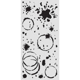 Stamperia Secret Diary Thick Stencil 12x25cm Ink Splatter (KSTDL149)