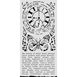 Stamperia Gardens of Time Thick Stencil Clock & Butterfly (KSTDL158)
