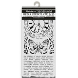 Stamperia Gardens of Time Thick Stencil Clock & Butterfly (KSTDL158)