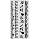 Stamperia Symphony Thick Stencils 12x25cm Borders by Sara Alcobendas (KSTDL165)