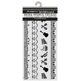 Stamperia Symphony Thick Stencils 12x25cm Borders by Sara Alcobendas (KSTDL165)