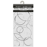 Stamperia Cosmos Thick Stencils 12x25cm Ink Orbits by Cristina Radovan - KSTDL173