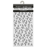 Stamperia Cozy Family Thick Stencils 12x25cm Sprig Pattern - KSTDL178