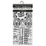 Stamperia Our Way Thick Stencils 12x25cm Crown - KSTDL180