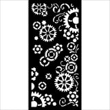 Stamperia Thick stencil cm 12X25 - Gear up for Christmas gears KSTDL98