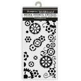 Stamperia Thick stencil cm 12X25 - Gear up for Christmas gears KSTDL98