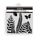 Stamperia Daisy Art Thick Stencil 18x18cm Fern (KSTDQ131)