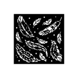 Stamperia Herbarium Silvae Thick Stencil 12×12cm Feather Pattern (KSTDS67)