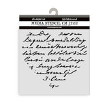 Stamperia Family Thick Stencil 12×12cm Heart With Writing (KSTDS69)