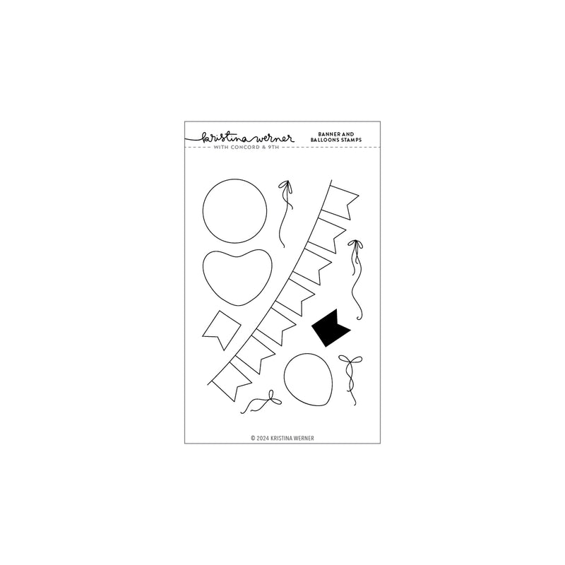 Concord & 9th Banner and Balloons Stamp Set (4 x 6)