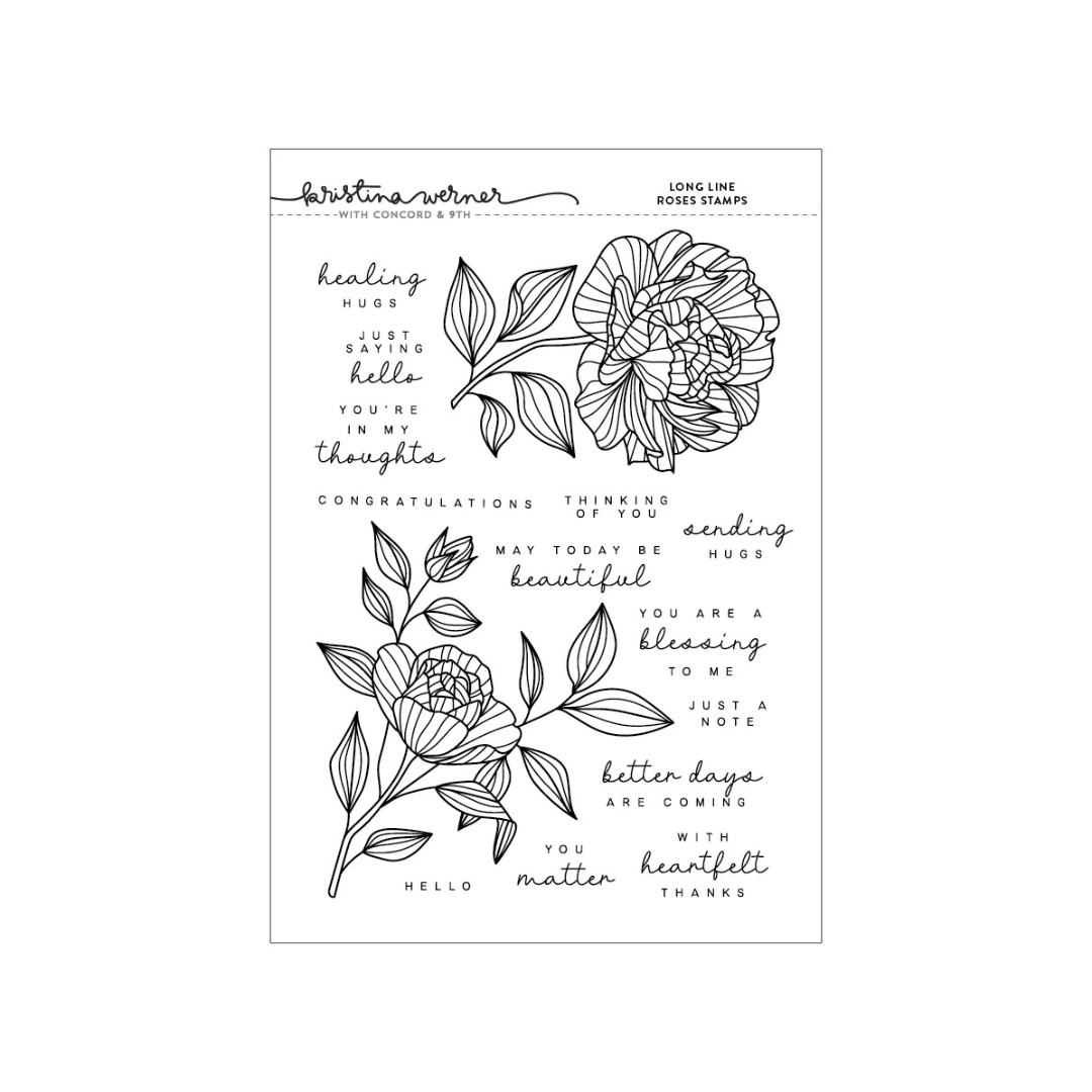Concord & 9th Long Line Roses Stamp
