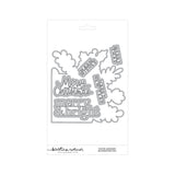 Concord & 9th Kristina Werner Winter Greenery Background Stamp and Die Bundle