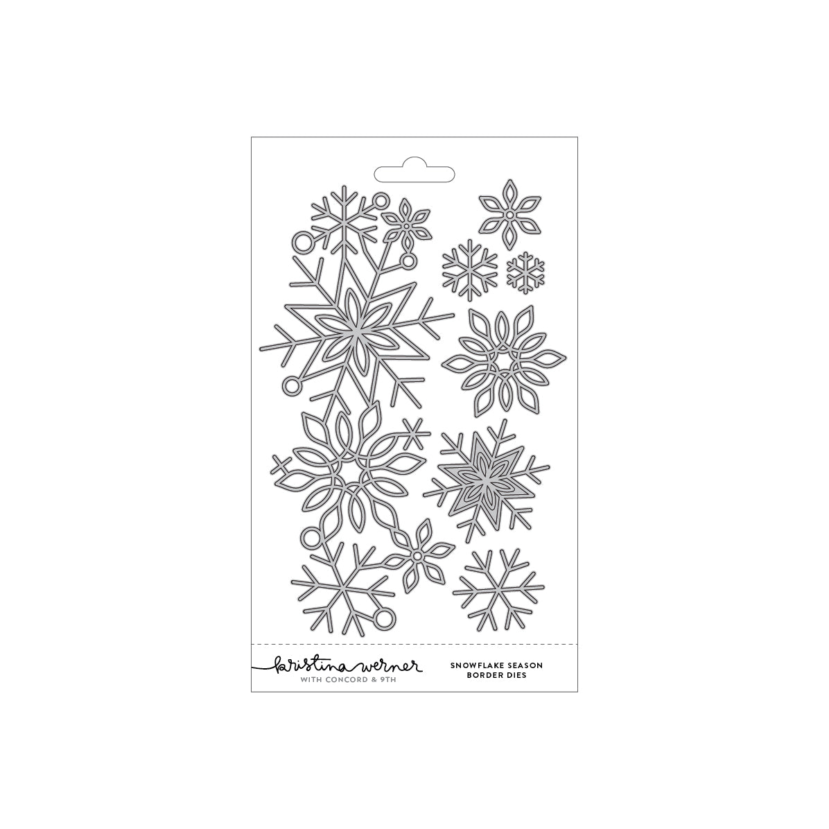 Concord & 9th Kristina Werner Snowflake Season Border Dies