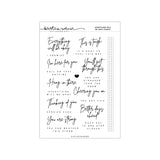 Concord & 9th KW Everything Will Be Okay Stamp Set / Die Bundle