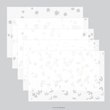 Concord & 9th KW Bitsy Blooms Stencil Pack (5 qty; 6 x 9)