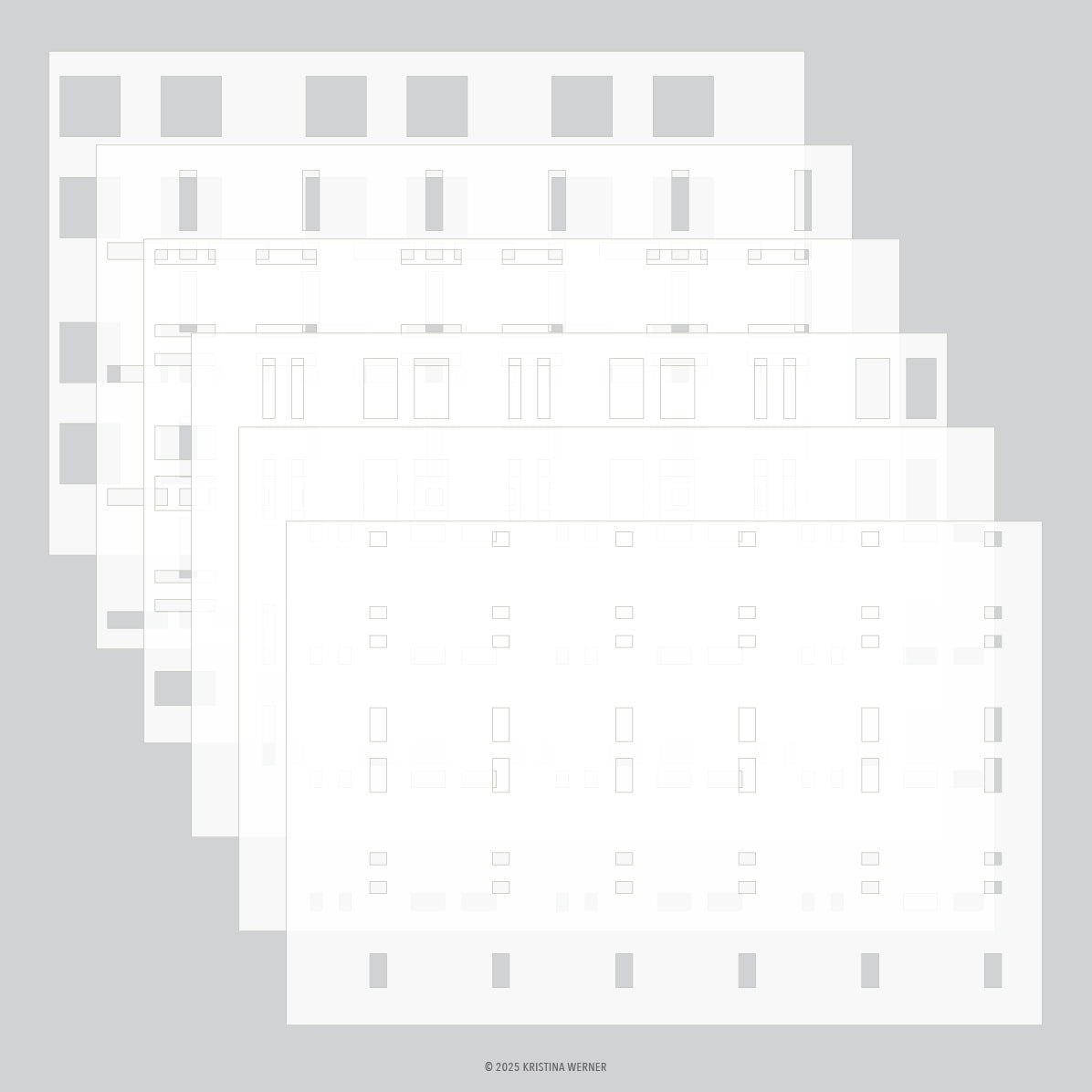 Concord & 9th KW Plaid Perfection Stencil Pack (6 qty; 6 x 9)