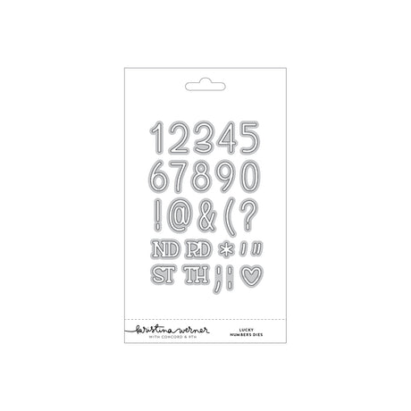 Concord & 9th KW Lucky Numbers Stamp Set (4 x 6) / Die Bundle
