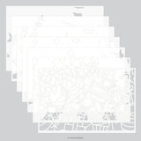 Concord & 9th Kristina Werner Big Day Birthday Stencil Pack (7 qty; 6 x 9)