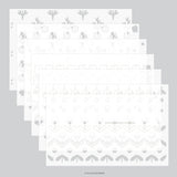 Concord & 9th KW Petal Pop Stencil Pack (6 qty; 6 x 9)