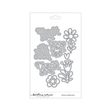 Concord & 9th KW Retro Flowers Stamp Set (6 x 8) & Die Bundle