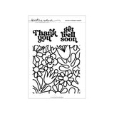 Concord & 9th KW Retro Flowers Stamp Set (6 x 8) & Die Bundle
