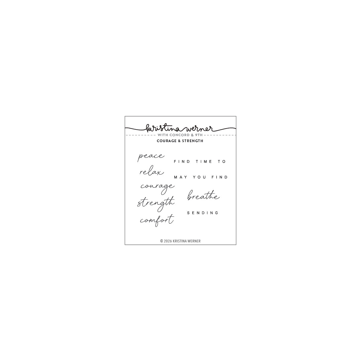 Concord & 9th KW Courage and Strength Stamp & Die Bundle