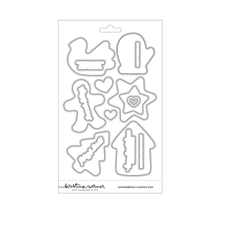 Concord & 9th KW Gingerbread Cookies Stamp Set (6 x 8) , stencil & Die Bundle