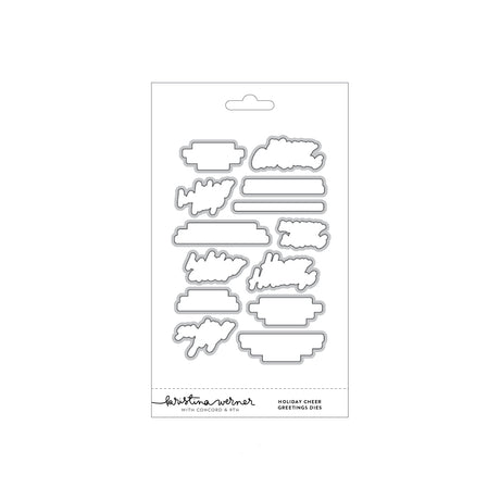 Concord & 9th KW Holiday Cheer Greetings Stamp Set (4 x 6) & Die Bundle