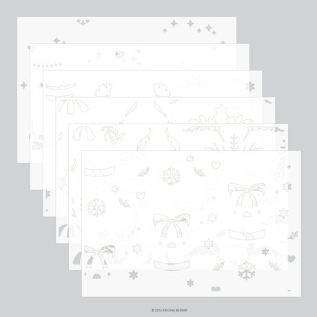 Concord & 9th KW Ornamental Christmas Stamp Set (6 x 8), Stencil & Die Bundle