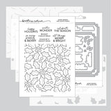 Concord & 9th KW Merry Berries and Leaves Stamps (6 x 8), Die & stencil Bundle