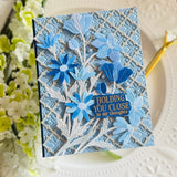 Pinkfresh Studio Wildflower Elegance stencil / Die Bundle