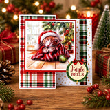 Katy Sue Christmas Cats Die Cut Topper & Decoupage Collection - 11-DCD7004