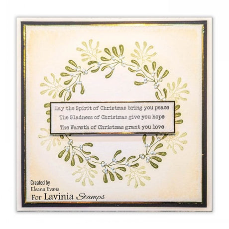 Lavinia Stamp Christmas Mistletoe Stamp LAV924